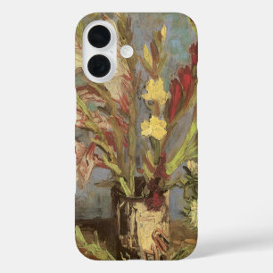 ヴィンセント・ヴァン・ゴッホ - 花瓶のグラジオラス iPhone 16ケース