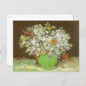 ヴィンセント・ヴァン・ゴッホ - 花瓶のジニアと花 (正面/裏面)