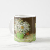 ヴィンセント・ヴァン・ゴッホ - 花瓶のジニアと花 コーヒーマグカップ (正面左)