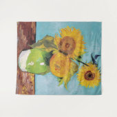 ヴィンセント・ヴァン・ゴッホ - 花瓶の3つのひまわり タペストリー (正面(横))