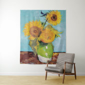 ヴィンセント・ヴァン・ゴッホ - 花瓶の3つのひまわり タペストリー (インサイチュ)
