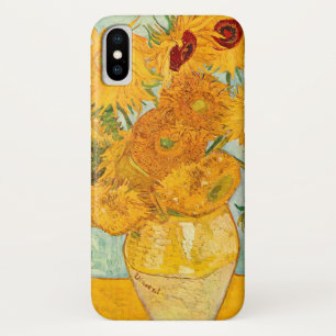 ヴィンセント·ヴァン·ゴッホ，花瓶芸術の12個のひまわり iPhone X ケース