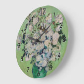 ヴィンセント・ヴァン・ゴッホ - 薔薇 ラージ壁時計 (傾斜)