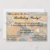 ヴィンセント・ヴァン・ゴッホ - 谷間の農夫 招待状 (裏面)