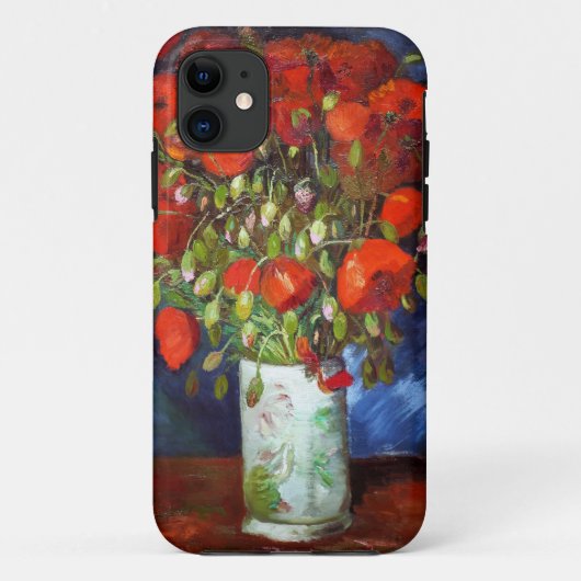 ヴィンセント・ヴァン・ゴッホ 赤いポピー 花瓶 芸術 Case-Mate iPhoneケース (裏面)