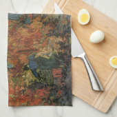 ヴィンセント・ヴァン・ゴッホ - 赤い葡萄畑 キッチンタオル (四つ折り)