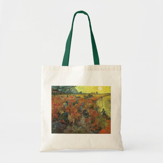 ヴィンセント・ヴァン・ゴッホ - 赤い葡萄畑 トートバッグ (正面)