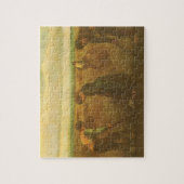 ヴィンセント・ヴァン・ゴッホ - 農民がじゃがいもを植える ジグソーパズル (縦)