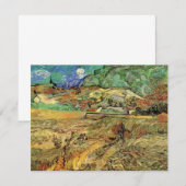 ヴィンセント・ヴァン・ゴッホ - 農民のある囲まれた麦畑 (正面/裏面)