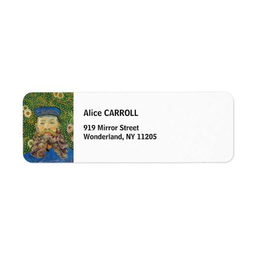 ヴィンセント・ヴァン・ゴッホ - 郵便配達人ジョセフ・ルーラン ラベル (正面)