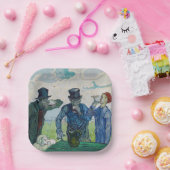 ヴィンセント・ヴァン・ゴッホ - 酒飲みたち（ダウミエール作の模作） ペーパープレート (パーティー)