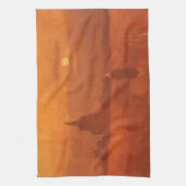 ヴィンセント・ヴァン・ゴッホ - 野原の古塔 キッチンタオル (縦)