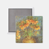 ヴィンセント・ヴァン・ゴッホ - 銅の花瓶のフリテラリー マグネット (正面/裏面)