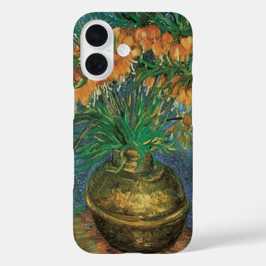 ヴィンセント・ヴァン・ゴッホ - 銅の花瓶のフリテラリー Case-Mate iPhoneケース (裏面)