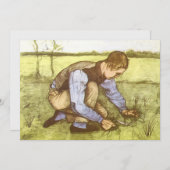 ヴィンセント・ヴァン・ゴッホ – 鎌で草刈り少年 (正面/裏面)