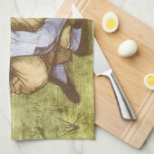 ヴィンセント・ヴァン・ゴッホ – 鎌で草刈り少年 キッチンタオル (四つ折り)