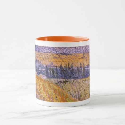 ヴィンセント・ヴァン・ゴッホ - 雨のオーベールの風景 マグカップ (中央)