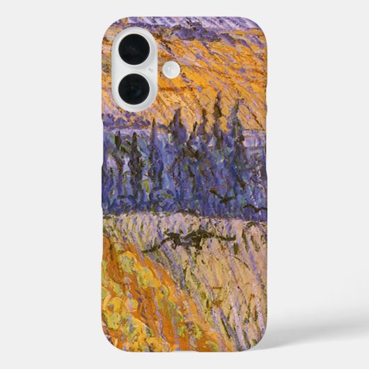 ヴィンセント・ヴァン・ゴッホ - 雨のオーベールの風景 Case-Mate iPhoneケース (裏面)