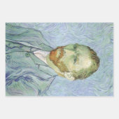 ヴィンセント・ヴァン・ゴッホ - 青い服の自画像 ラッピングペーパーシート (正面)