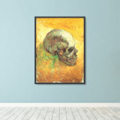 ヴィンセント・ヴァン・ゴッホ – 静物画とスカル キャンバスプリント (インサイチュ (ウッドフロア))