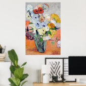 ヴィンセント・ヴァン・ゴッホ – 静物画日本の器 – 花瓶 ポスター (ホームオフィス)