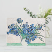 ヴィンセント・ヴァン・ゴッホ - 静物画:イリスの花瓶 招待状 (スタンド正面)