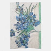 ヴィンセント・ヴァン・ゴッホ – 静物画：虹彩を使った花瓶 キッチンタオル (縦)