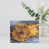 ヴィンセント・ヴァン・ゴッホ – 静物詩： 2つの切り取ったひまわり (スタンド正面)