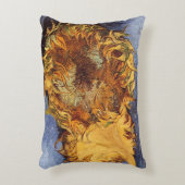 ヴィンセント・ヴァン・ゴッホ – 静物詩: 2つの切り取ったひまわり アクセントクッション (正面(垂直))
