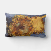 ヴィンセント・ヴァン・ゴッホ – 静物詩： 2つの切り取ったひまわり ランバークッション (裏面)