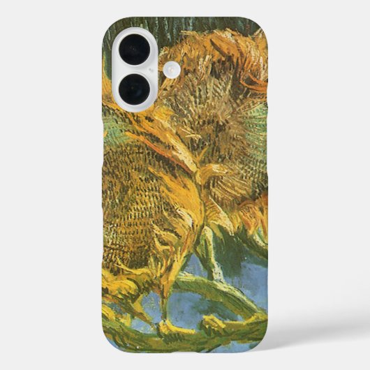 ヴィンセント・ヴァン・ゴッホ - 静物：四つの切り取られたひまわり Case-Mate iPhoneケース (裏面)