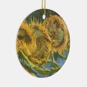 ヴィンセント・ヴァン・ゴッホ - 静物：四本の切り取られたひまわり セラミックオーナメント (右)