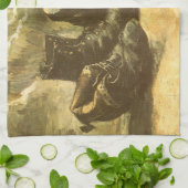 ヴィンセント・ヴァン・ゴッホ - 靴の静物画 三足 キッチンタオル (折り畳み)