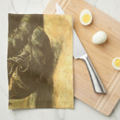 ヴィンセント・ヴァン・ゴッホ - 靴の静物画 三足 キッチンタオル (四つ折り)