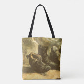 ヴィンセント・ヴァン・ゴッホ - 靴の静物画 三足 トートバッグ (裏面)