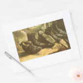 ヴィンセント・ヴァン・ゴッホ - 靴の静物画 三足 長方形シール (封筒)