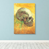 ヴィンセント・ヴァン・ゴッホ - 頭蓋骨のある静物 キャンバスプリント (インサイチュ (ウッドフロア))