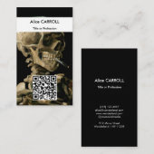 ヴィンセント・ヴァン・ゴッホ - 頭蓋骨 - QRコード 名刺 (正面/裏面)