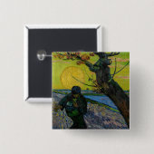 ヴィンセント・ヴァン・ゴッホ - 麦蒔き 缶バッジ (正面&裏面)