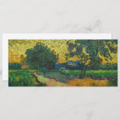 ヴィンセント・ヴァン・ゴッホ - 黄昏の風景 招待状 (正面/裏面)