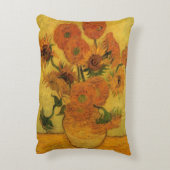 ヴィンセント・ヴァン・ゴッホ　黄色いひまわり15本の花瓶 アクセントクッション (裏面(縦))