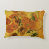 ヴィンセント・ヴァン・ゴッホ　黄色いひまわり15本の花瓶 アクセントクッション (裏面)