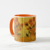 ヴィンセント・ヴァン・ゴッホ 黄色いひまわり15本の花瓶 マグカップ (正面左)