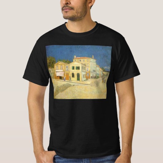 ヴィンセント・ヴァン・ゴッホ - 黄色い家 (通り) Tシャツ (正面)