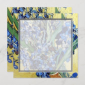 ヴィンセント・ヴァン・ゴッホ、黄色の背景に青いアイリス (正面/裏面)