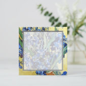 ヴィンセント・ヴァン・ゴッホ、黄色の背景に青いアイリス (スタンド正面)