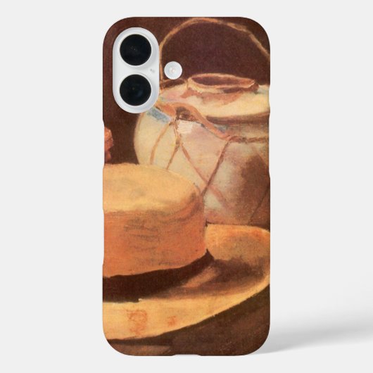 ヴィンセント・ヴァン・ゴッホ - 黄色の麦わら帽子のある静物 Case-Mate iPhoneケース (裏面)