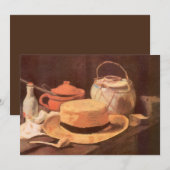 ヴィンセント・ヴァン・ゴッホ - 黄色の麦わら帽子の静物 (正面/裏面)