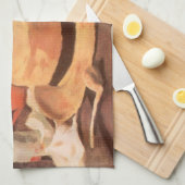 ヴィンセント・ヴァン・ゴッホ - 黄色の麦わら帽子の静物 キッチンタオル (四つ折り)