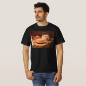 ヴィンセント・ヴァン・ゴッホ - 黄色の麦わら帽子の静物 Tシャツ (正面フル)